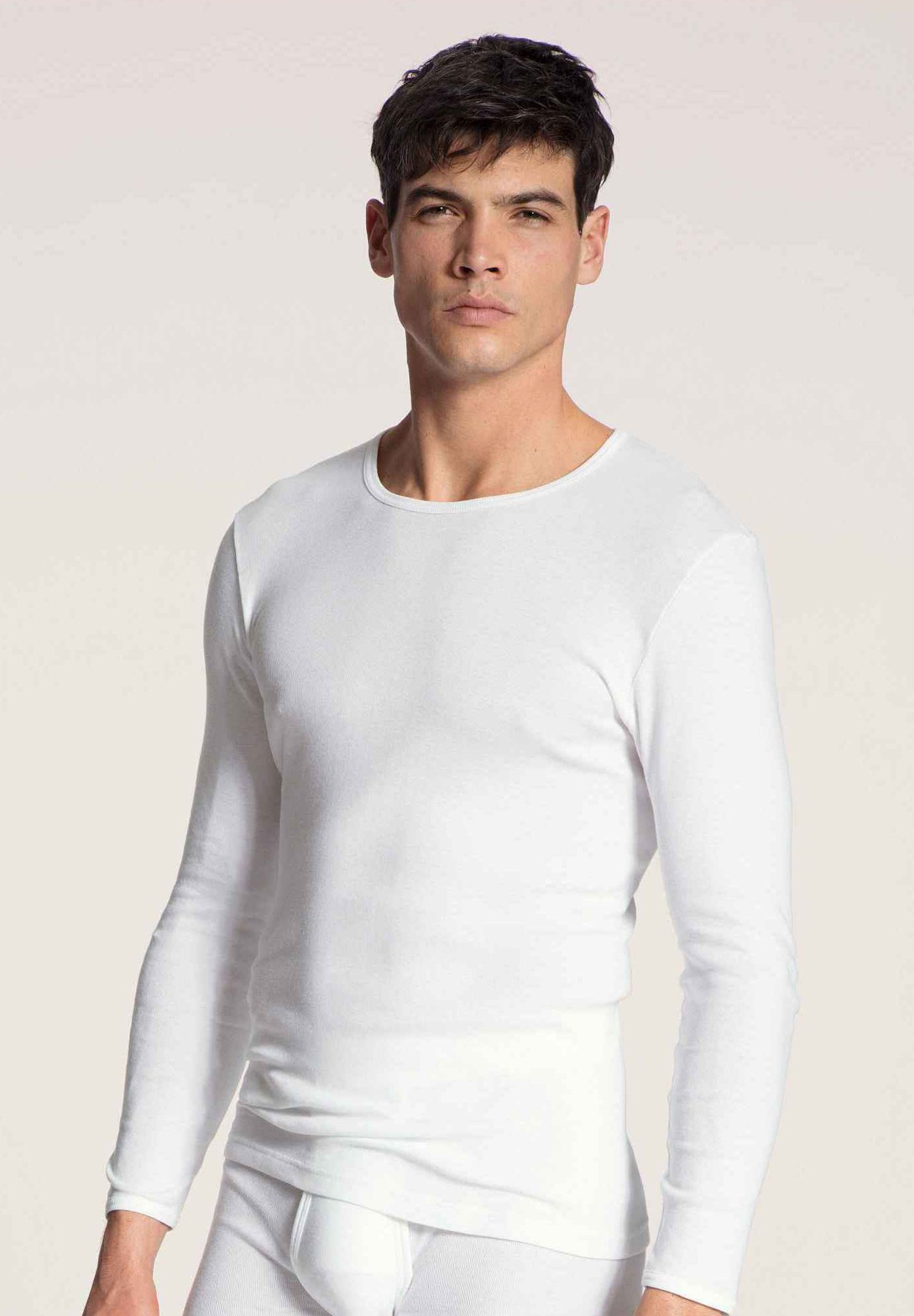 Unterhemd langarm weiß Clearance